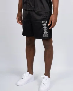 Black 2.0 Badge Resort Shorts