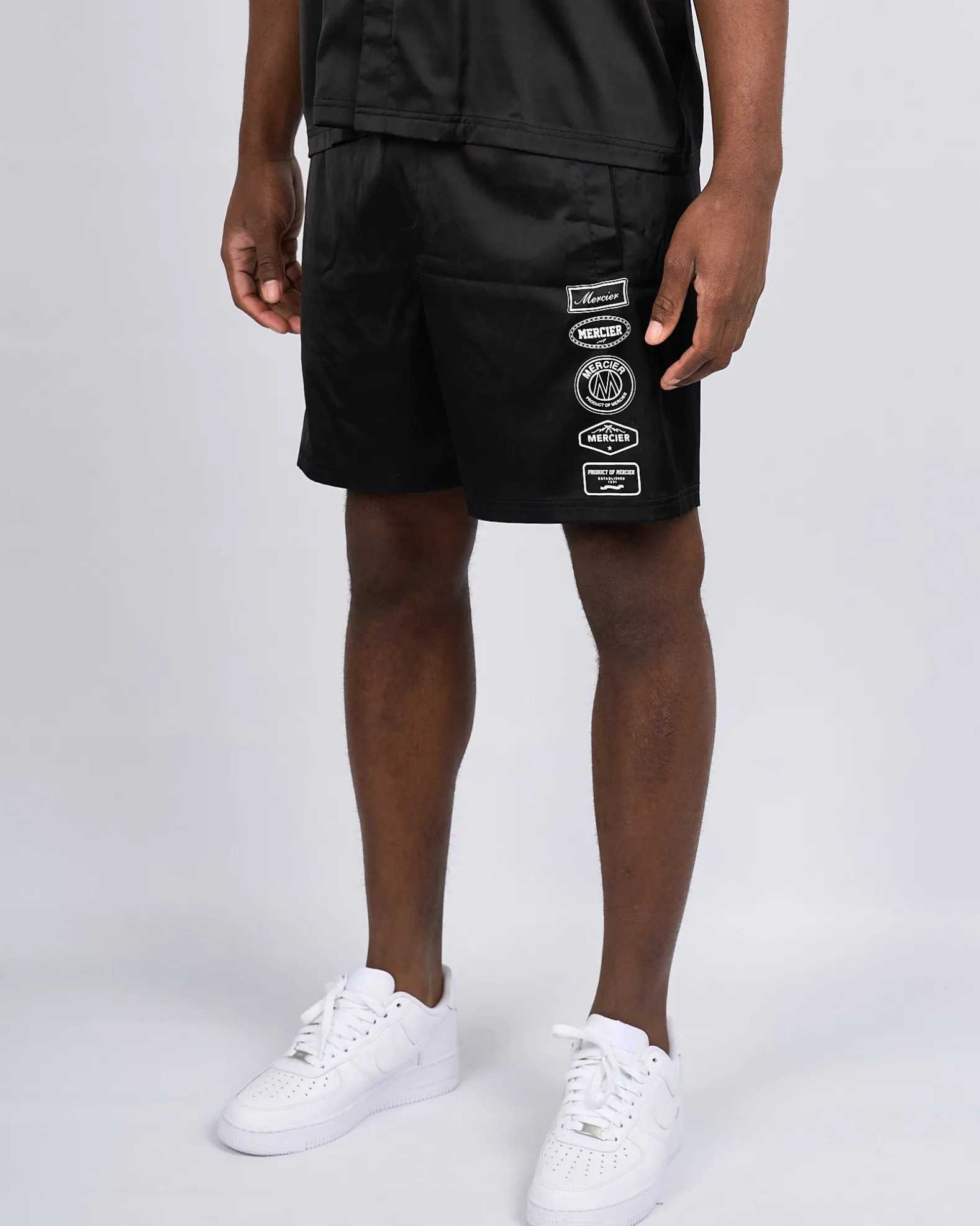 Black 2.0 Badge Resort Shorts