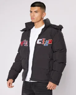 Black Anonymous Puffer Jacket