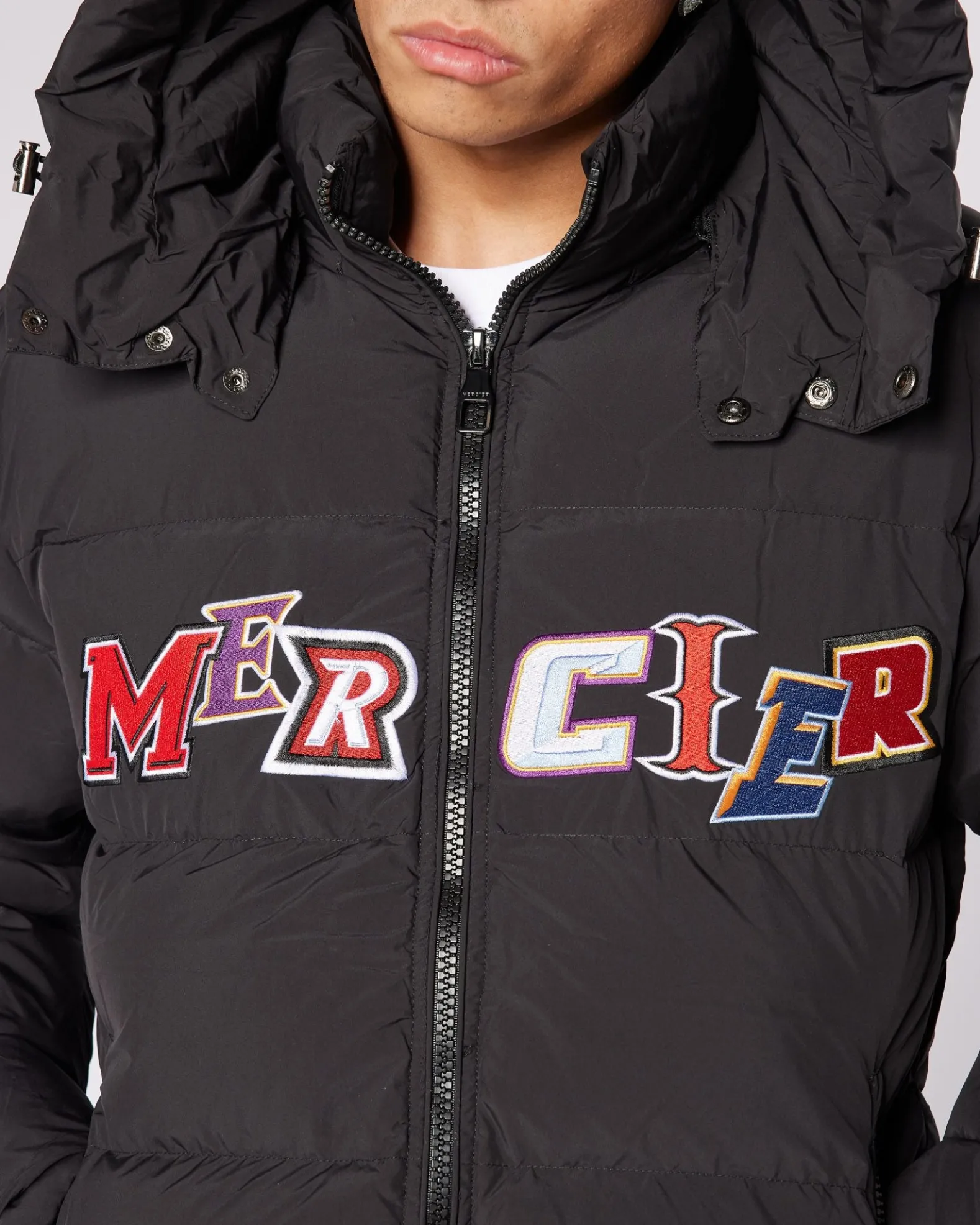 Black Anonymous Puffer Jacket