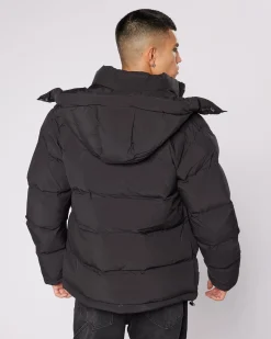 Black Anonymous Puffer Jacket