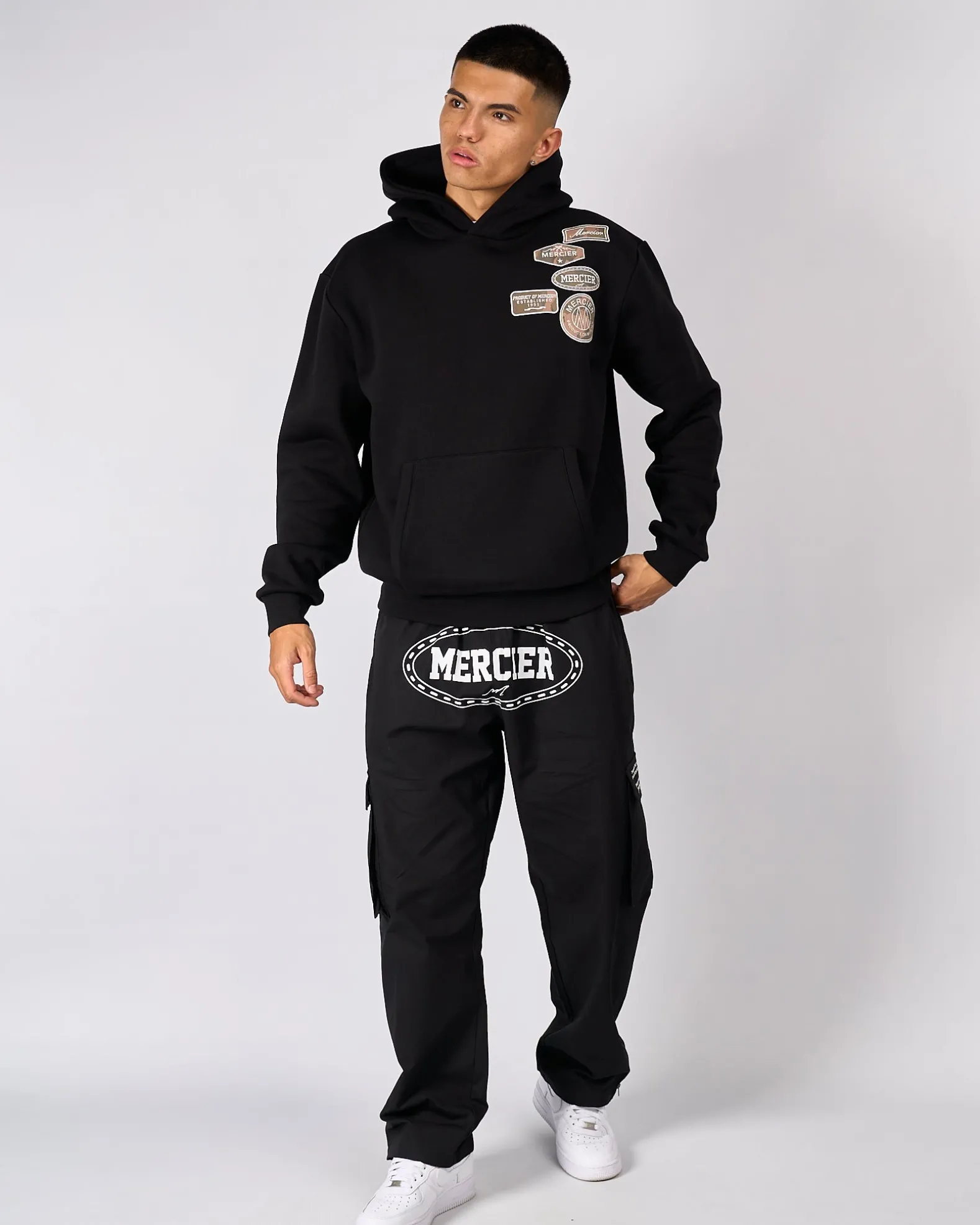 Black Camo OG Badge Relaxed Hoodie