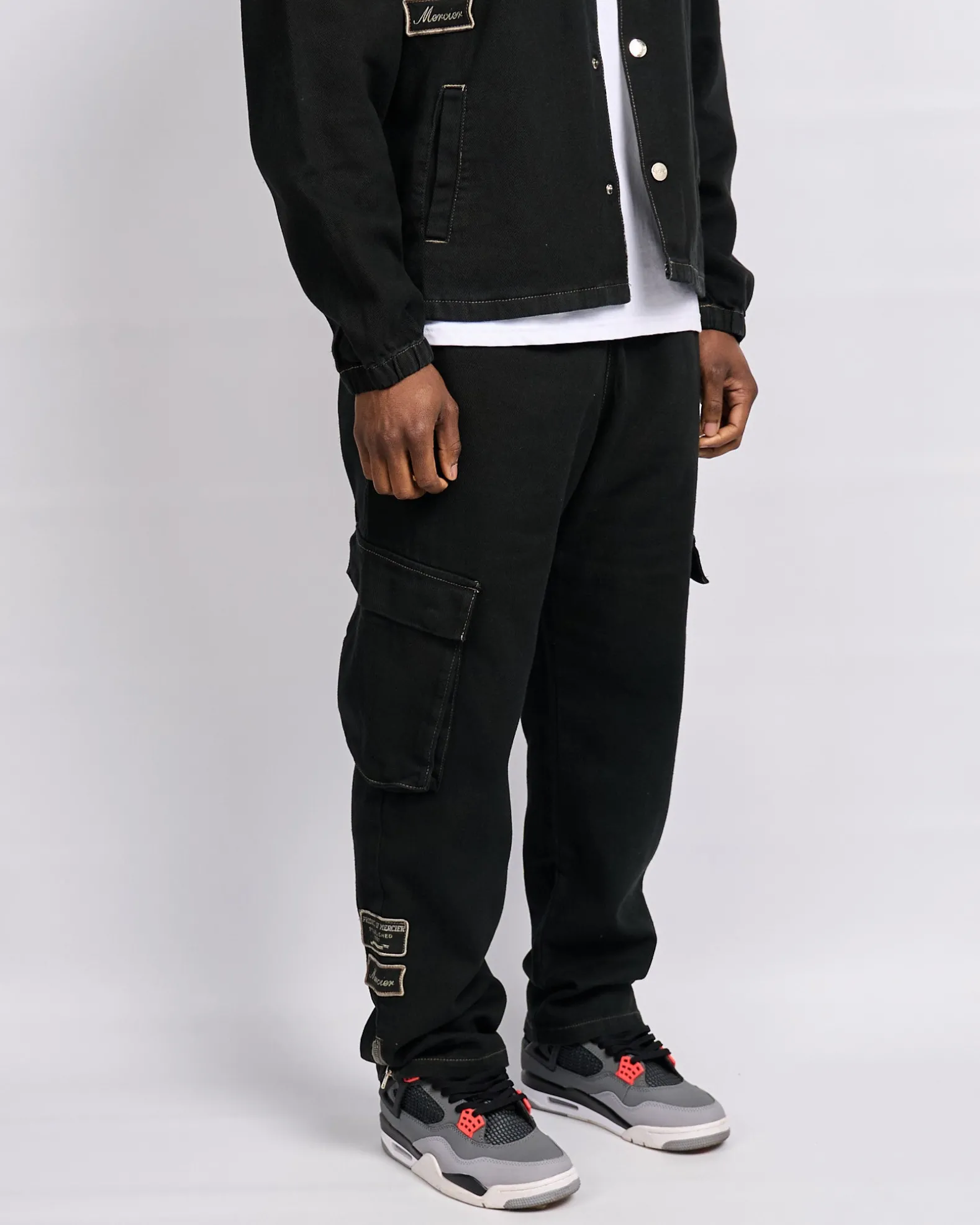 Black Daulton Distressed Pants