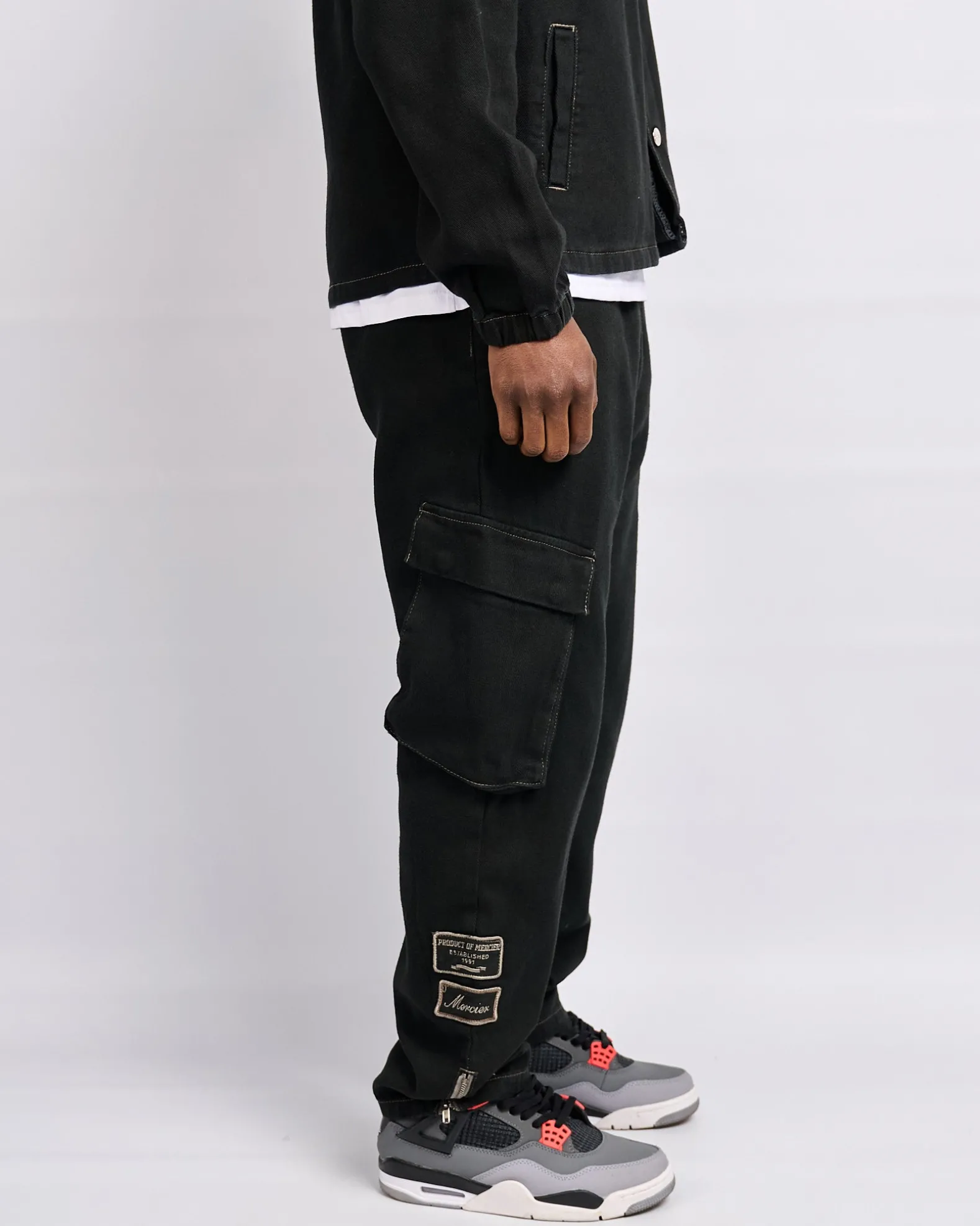 Black Daulton Distressed Pants