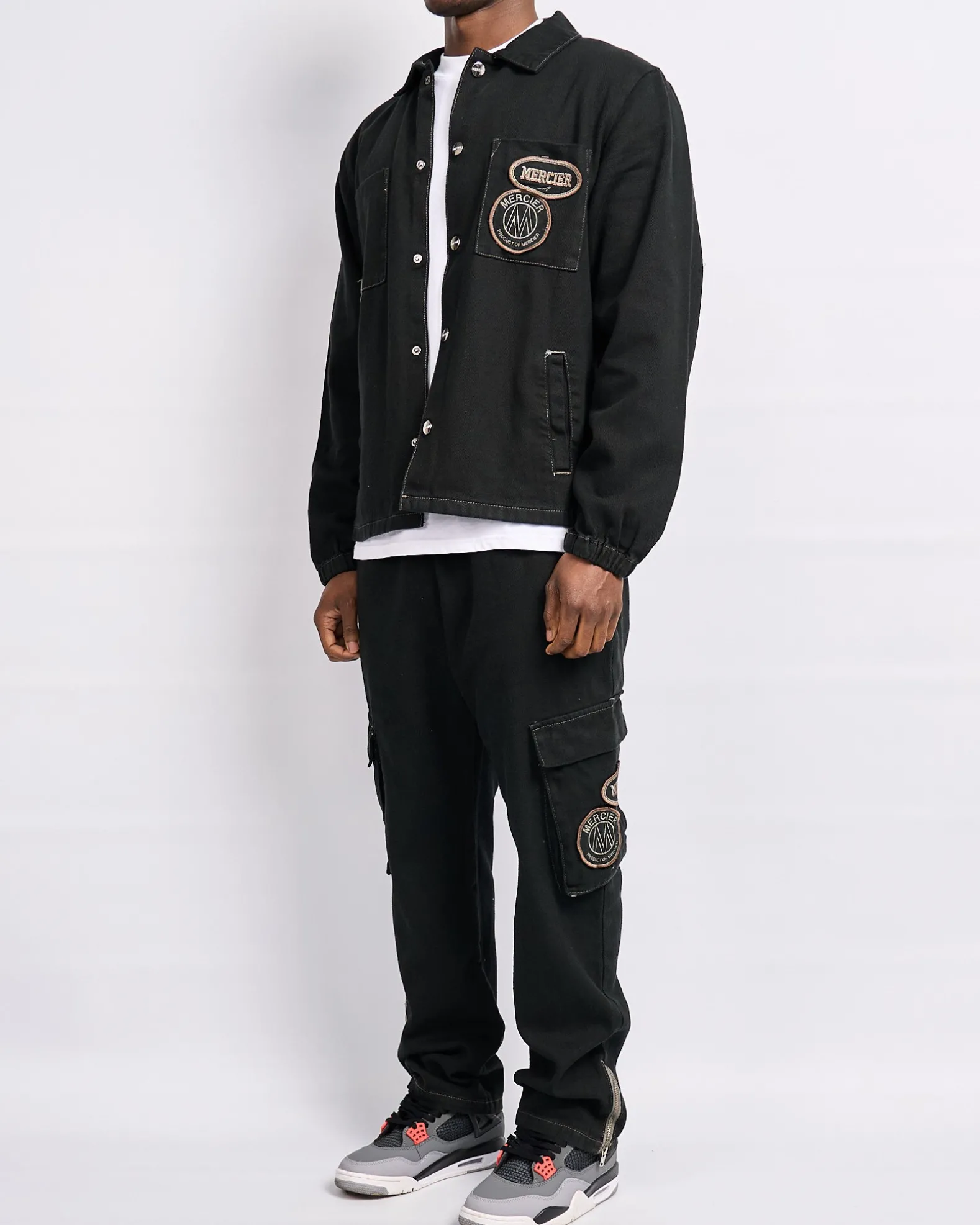 Black Daulton Distressed Pants