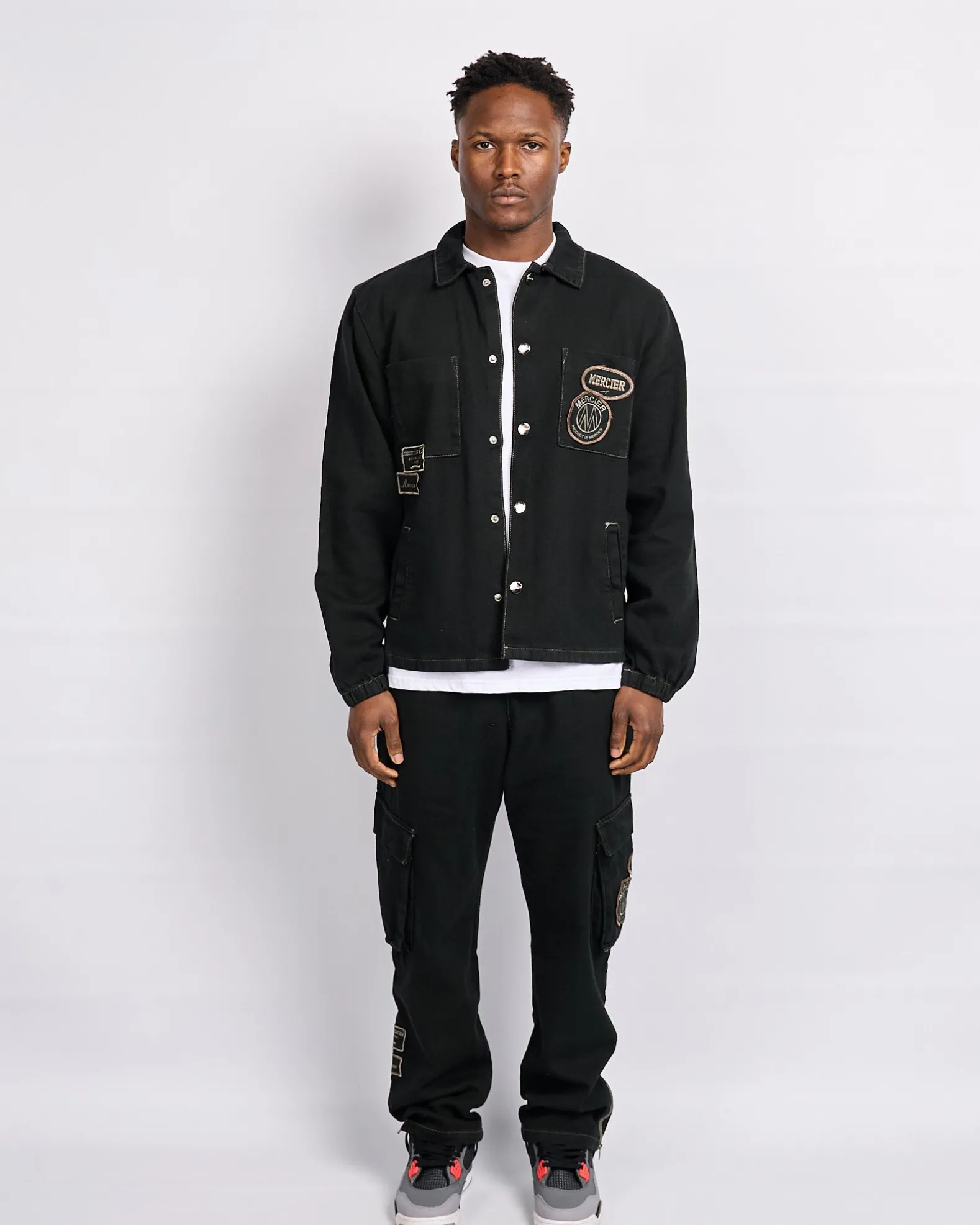 Black Daulton Distressed Pants