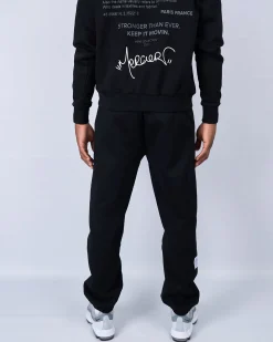 Black Grey Caruso Joggers