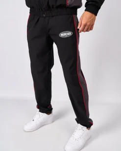 Black Grey Maison Racer Track Pants