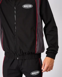 Black Grey Maison Racer Track Top