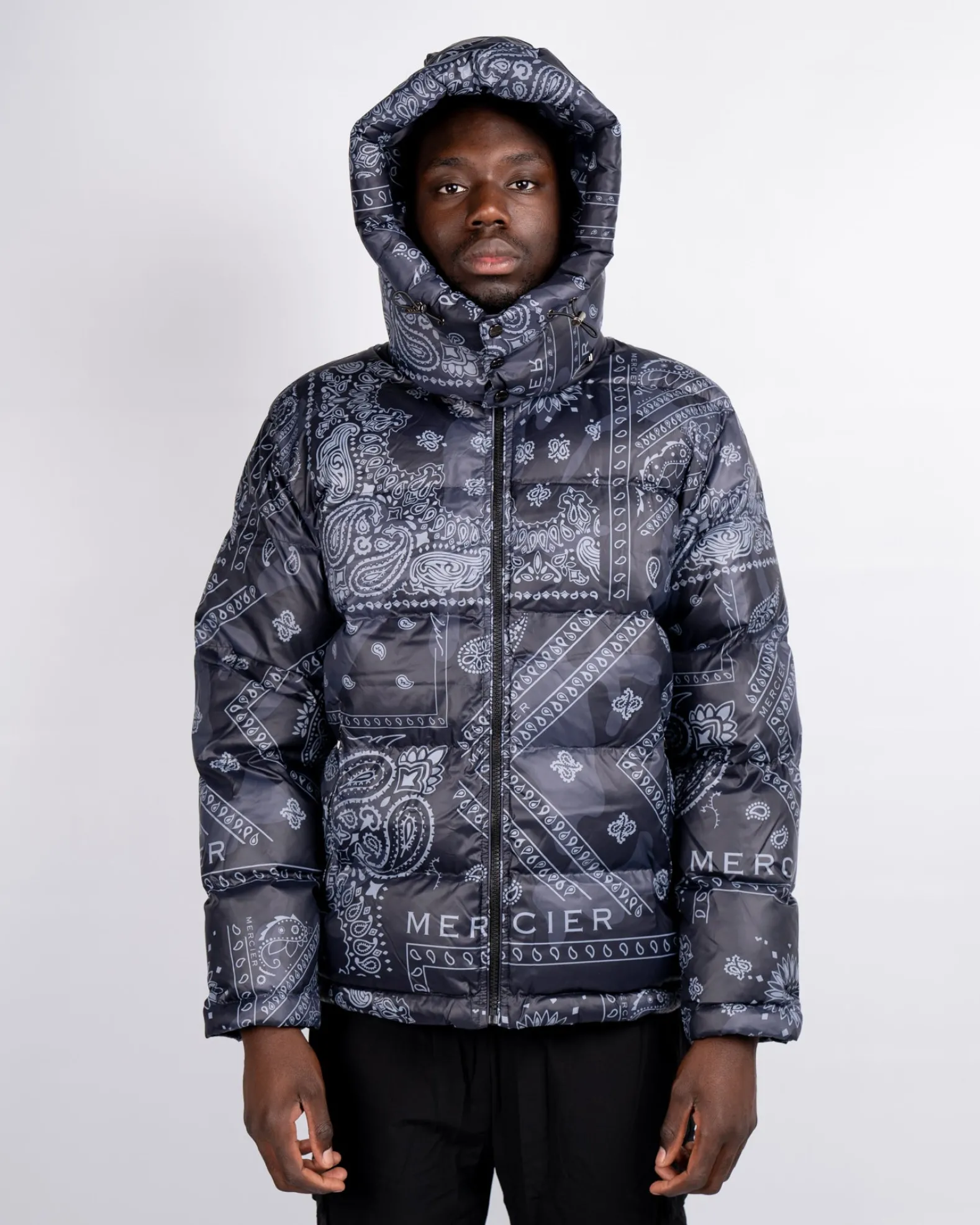 Black Grey Paisley Mercier Jacket