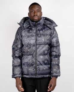 Black Grey Paisley Mercier Jacket