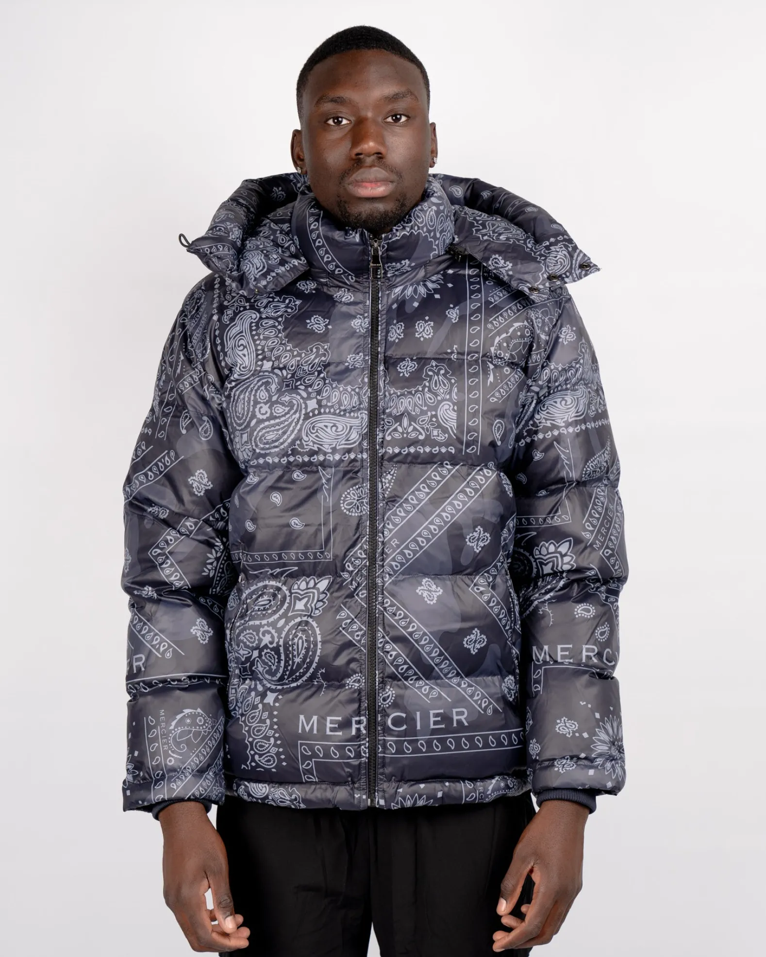 Black Grey Paisley Mercier Jacket
