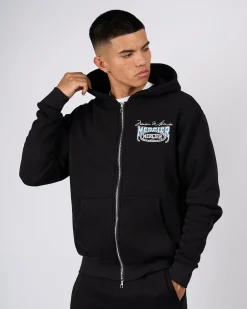 Black Maison De Mercier Zip Hood