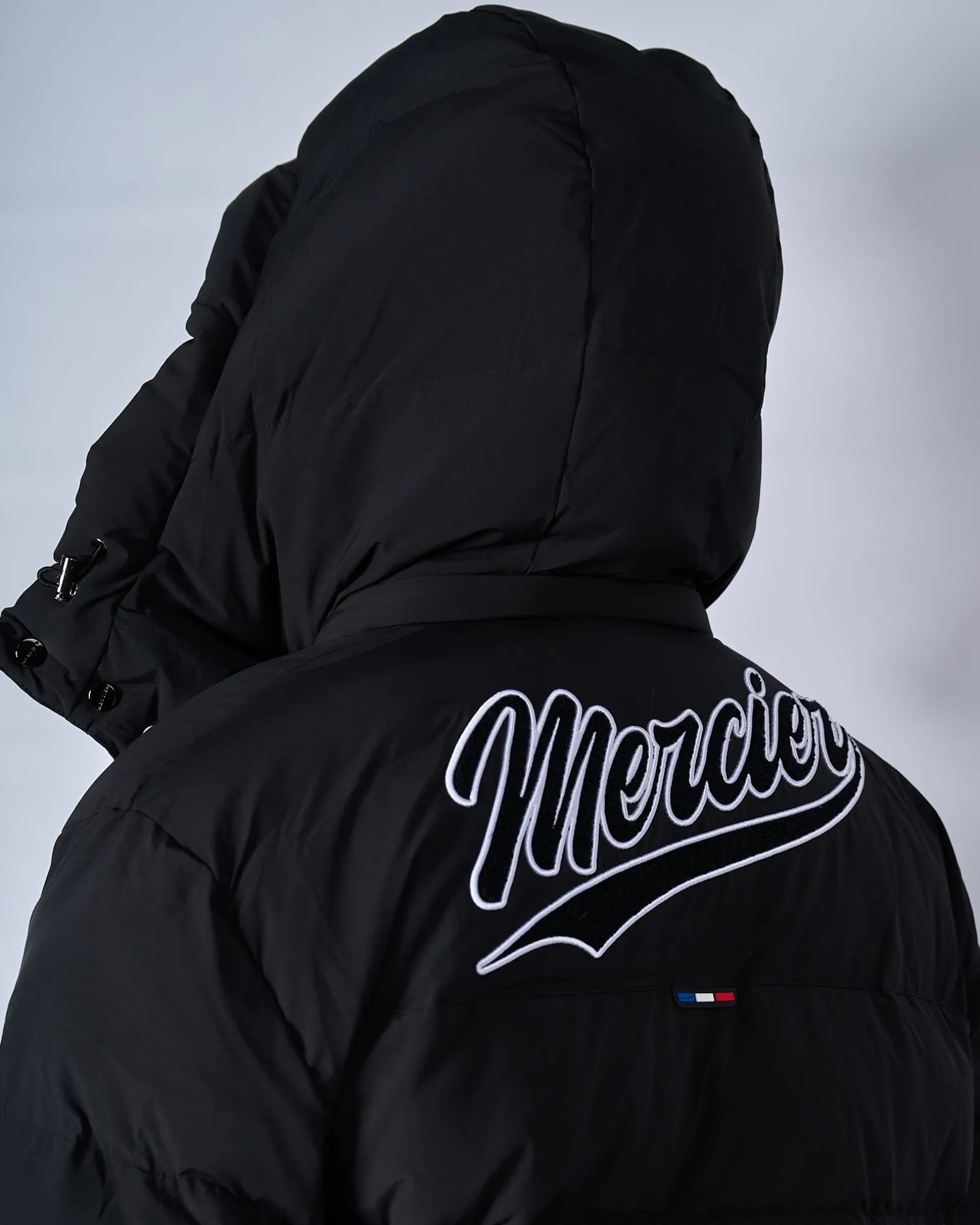 Black Mercier Academy Puffer Jacket