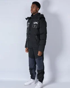 Black Mercier Academy Puffer Jacket
