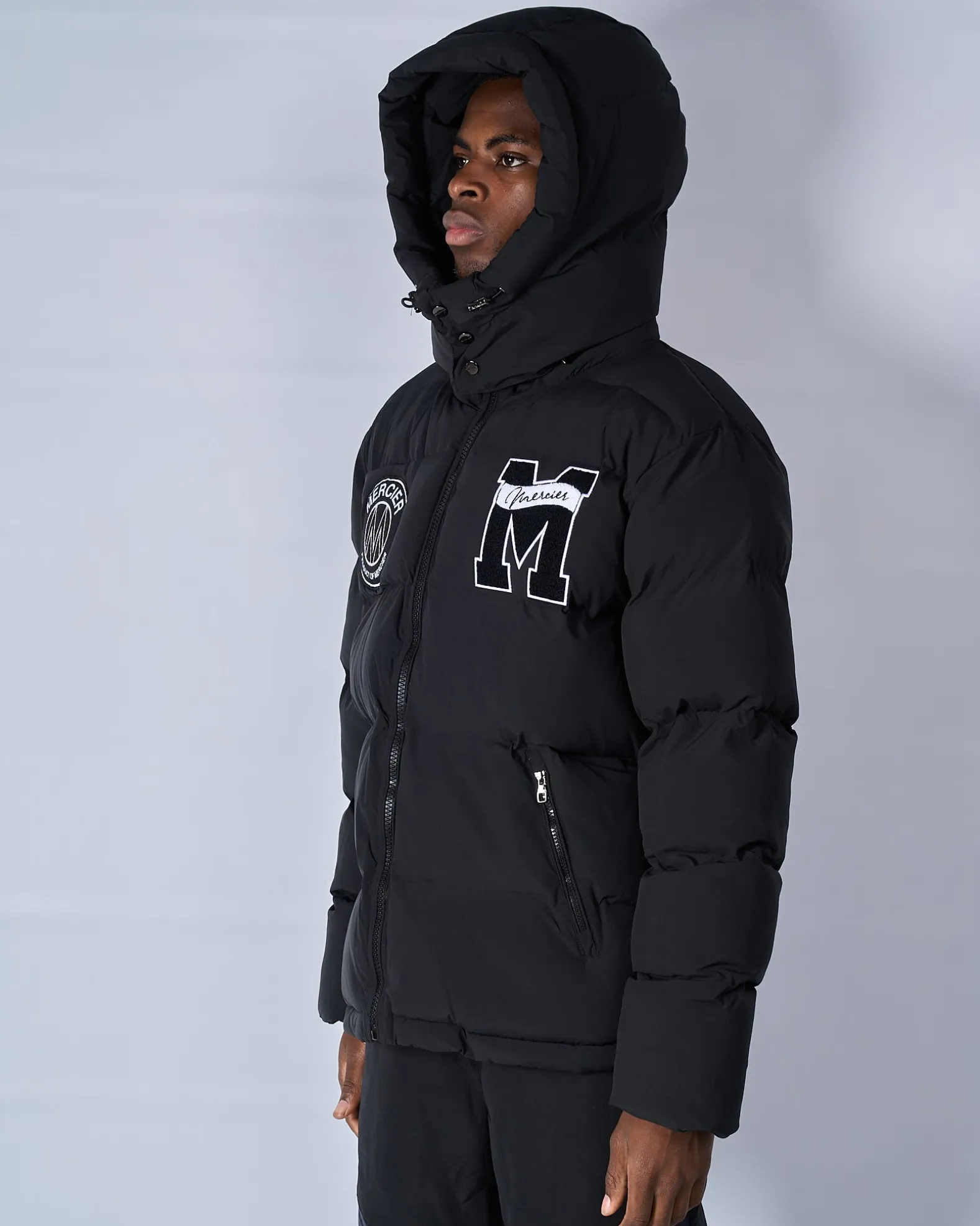 Black Mercier Academy Puffer Jacket