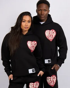 Black Mercier Heart Hoodie