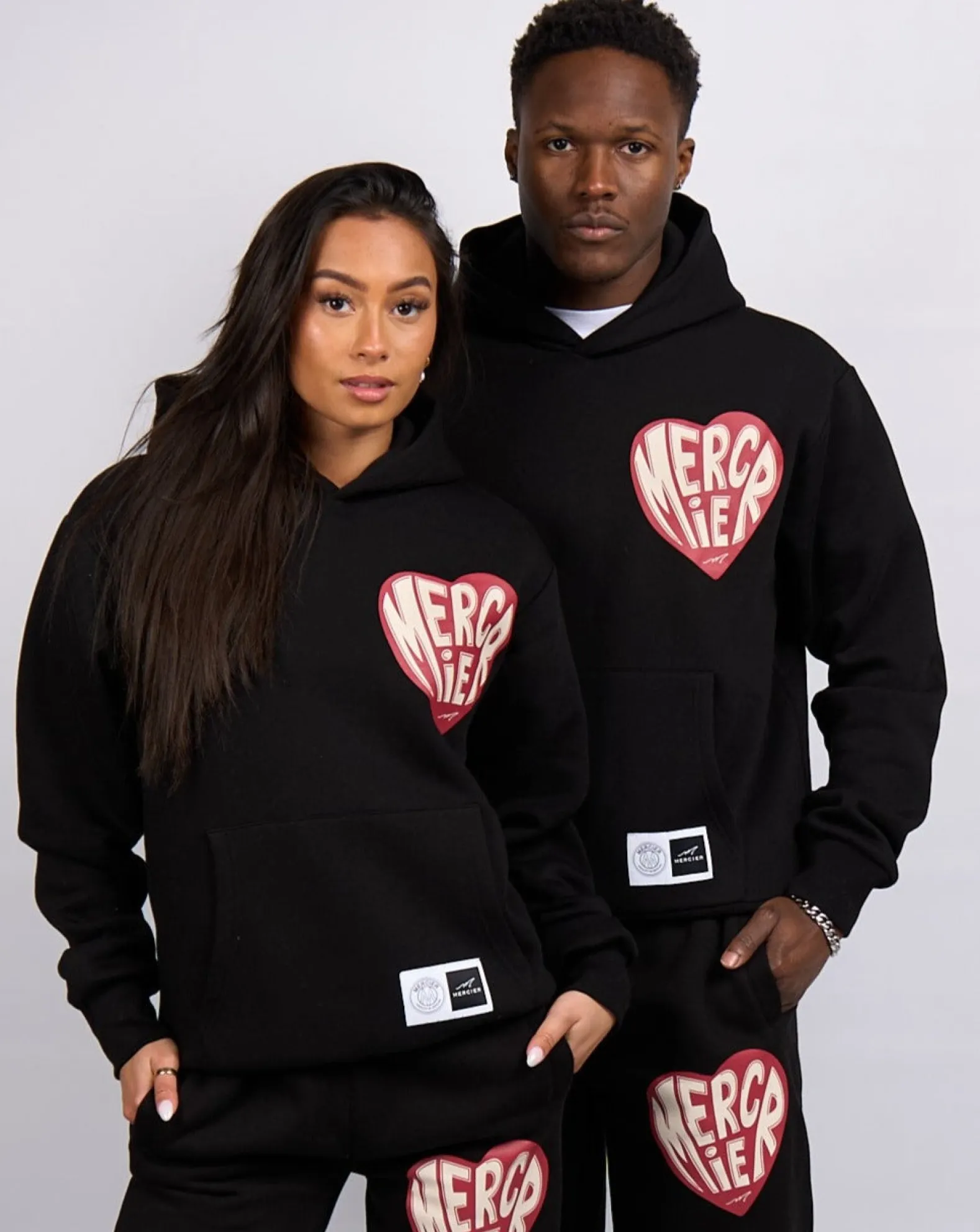 Black Mercier Heart Hoodie