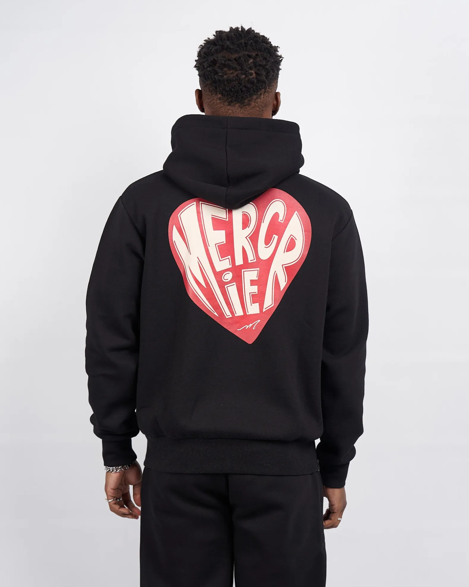 Black Mercier Heart Hoodie