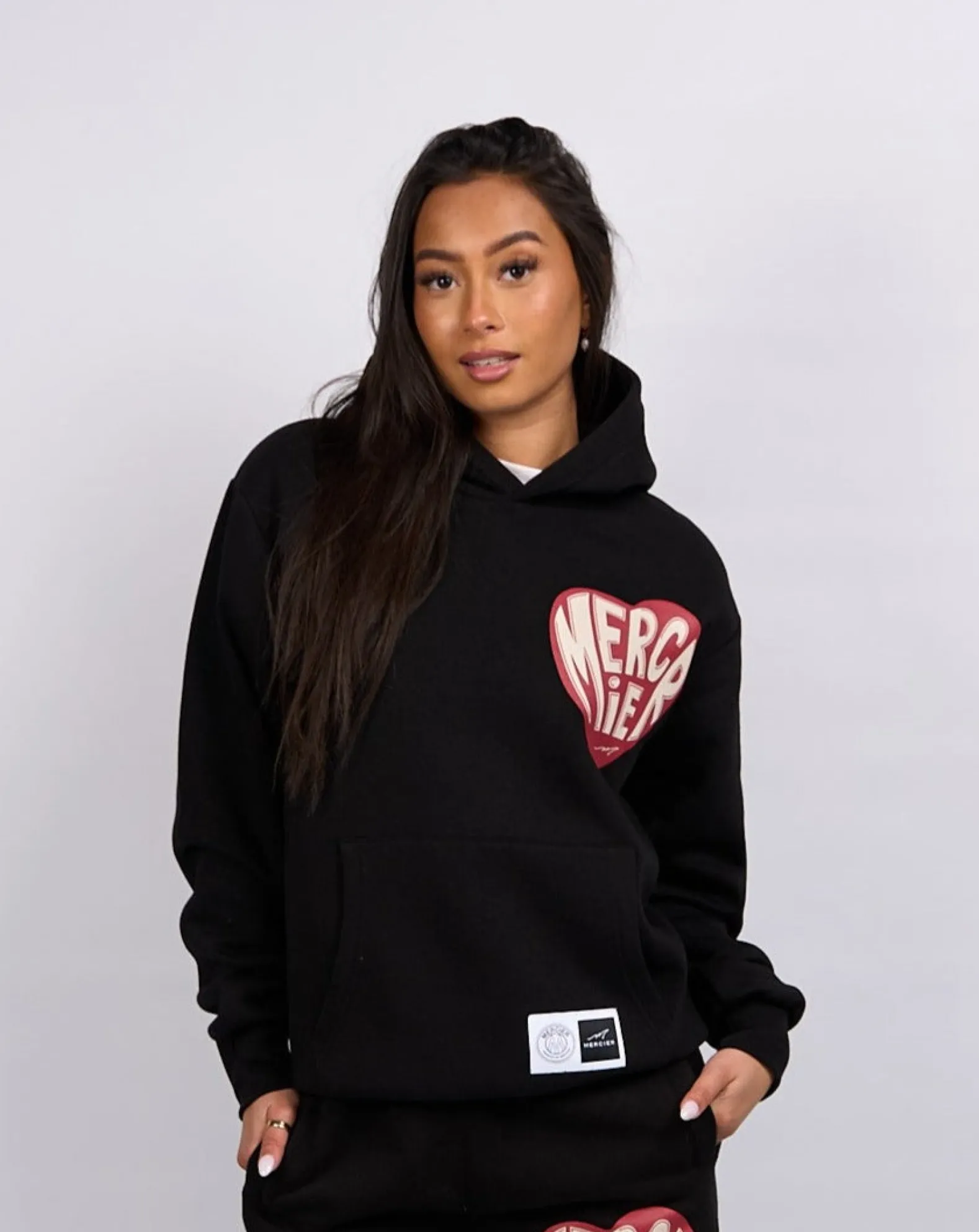 Black Mercier Heart Hoodie