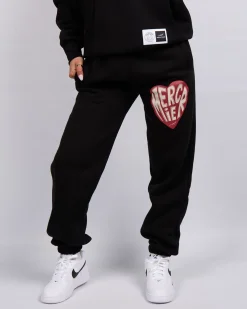 Black Mercier Heart Joggers