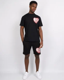 Black Mercier Heart Shorts