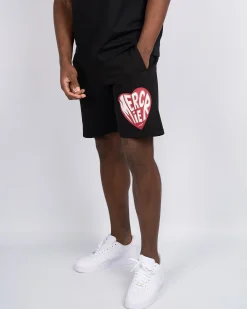 Black Mercier Heart Shorts