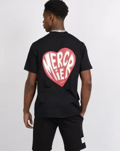 Black Mercier Heart Shorts
