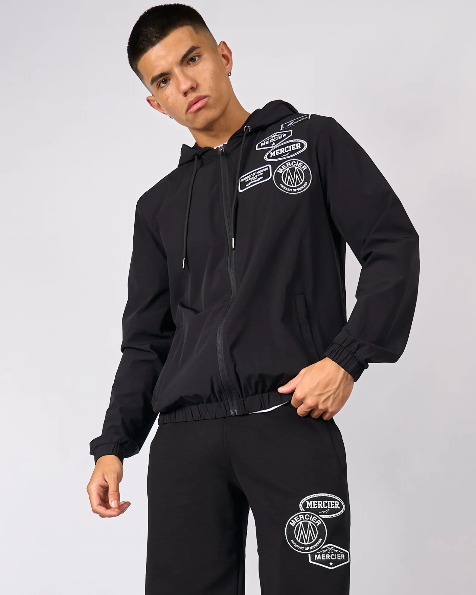 Black Mercier Mono Windbreaker