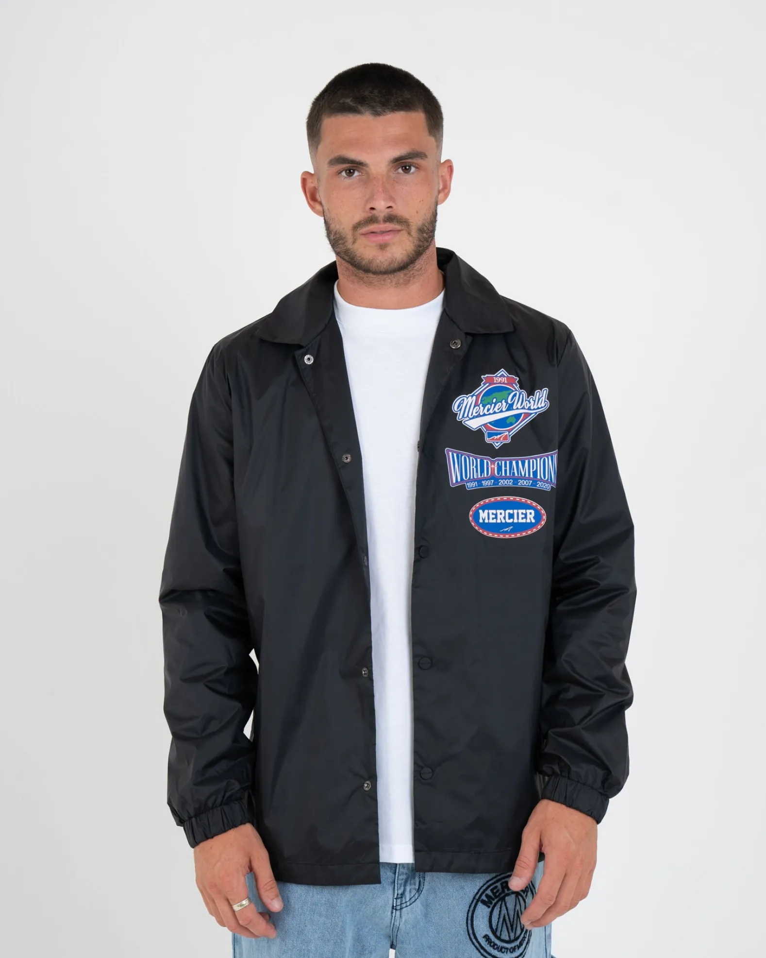 Black Mercier World Coach Jacket