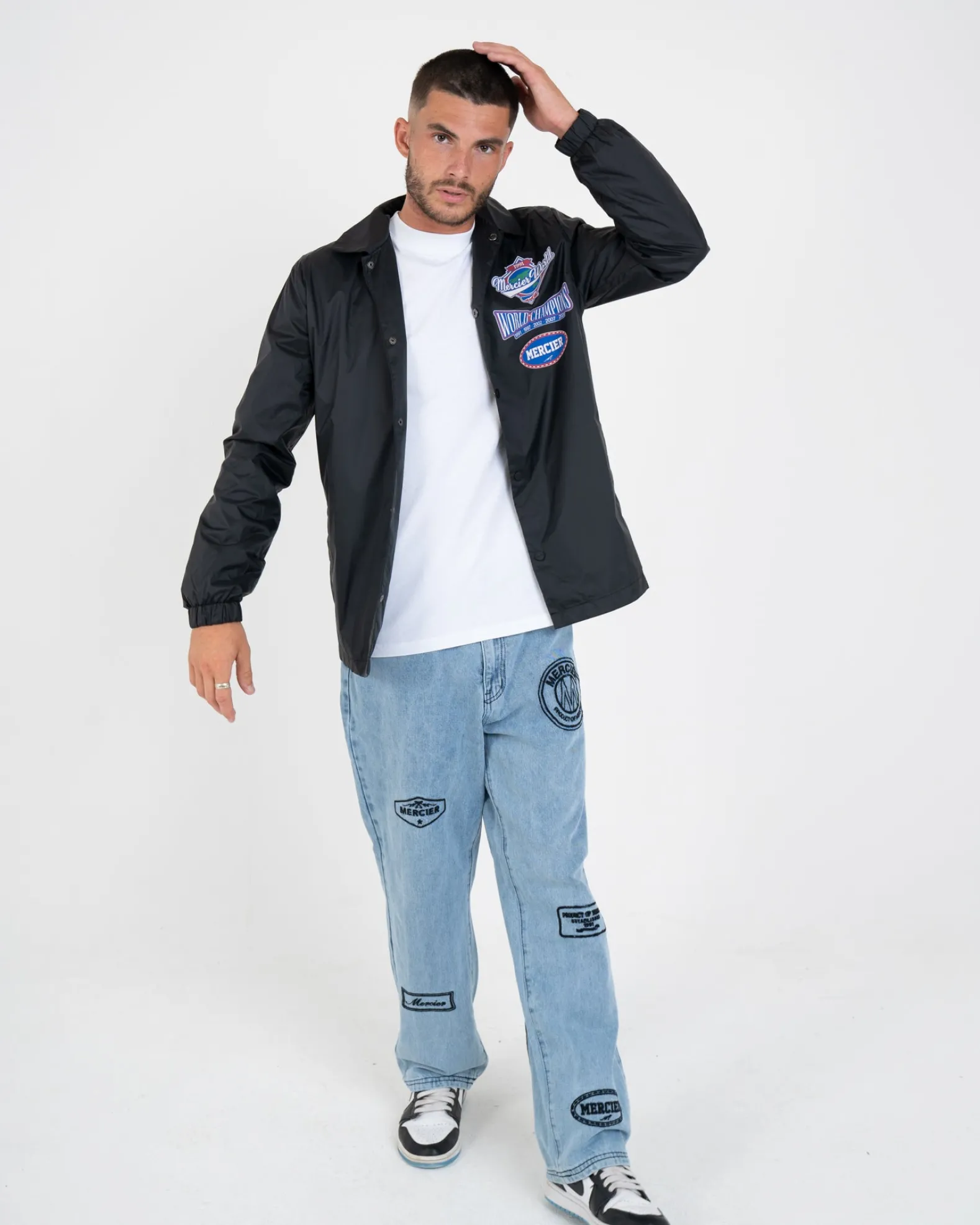 Black Mercier World Coach Jacket