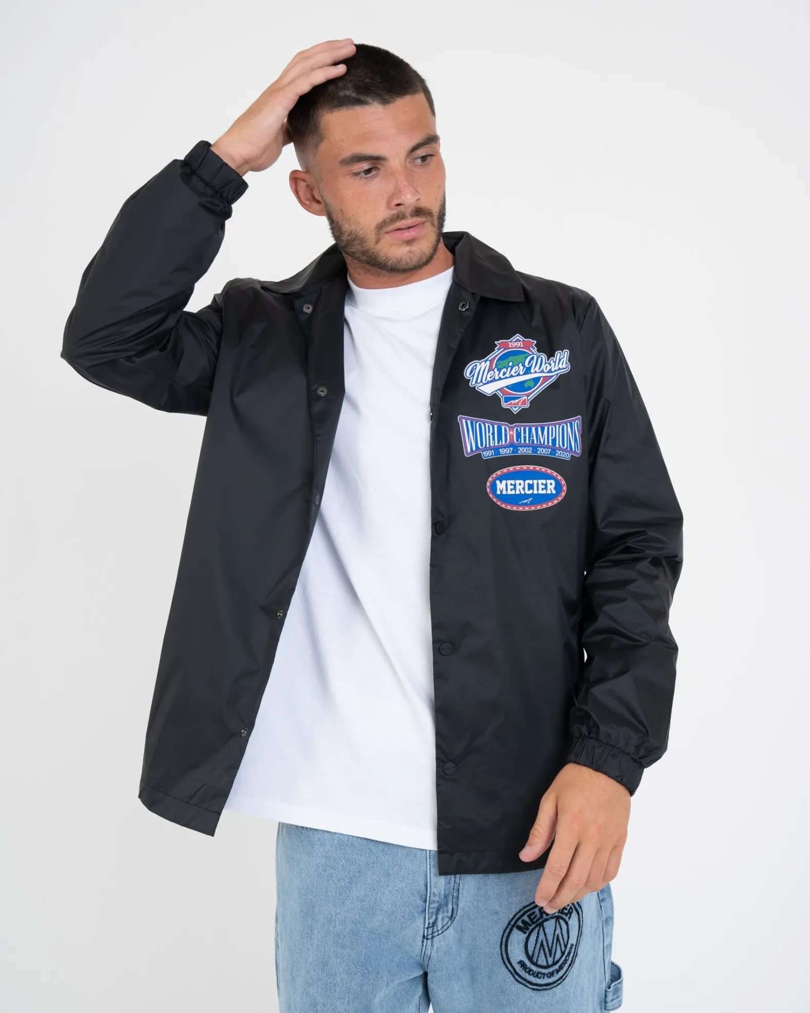Black Mercier World Coach Jacket