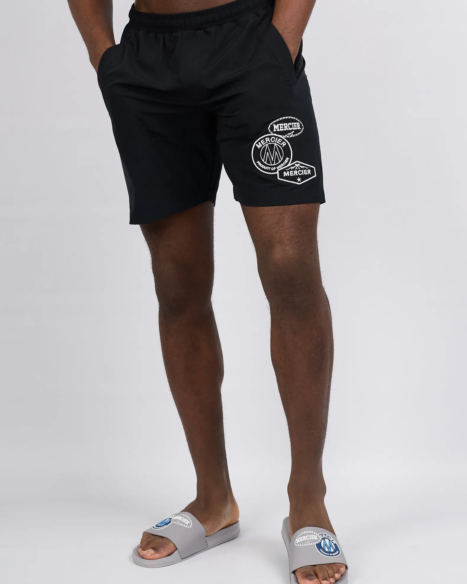 Black Mono Mercier Swim Shorts