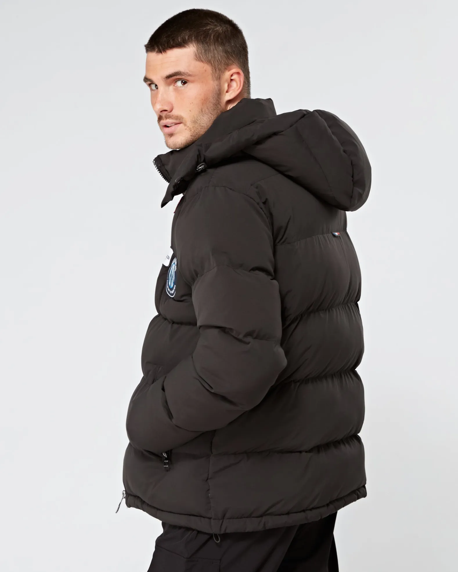 Black OG Badge Puffer Jacket