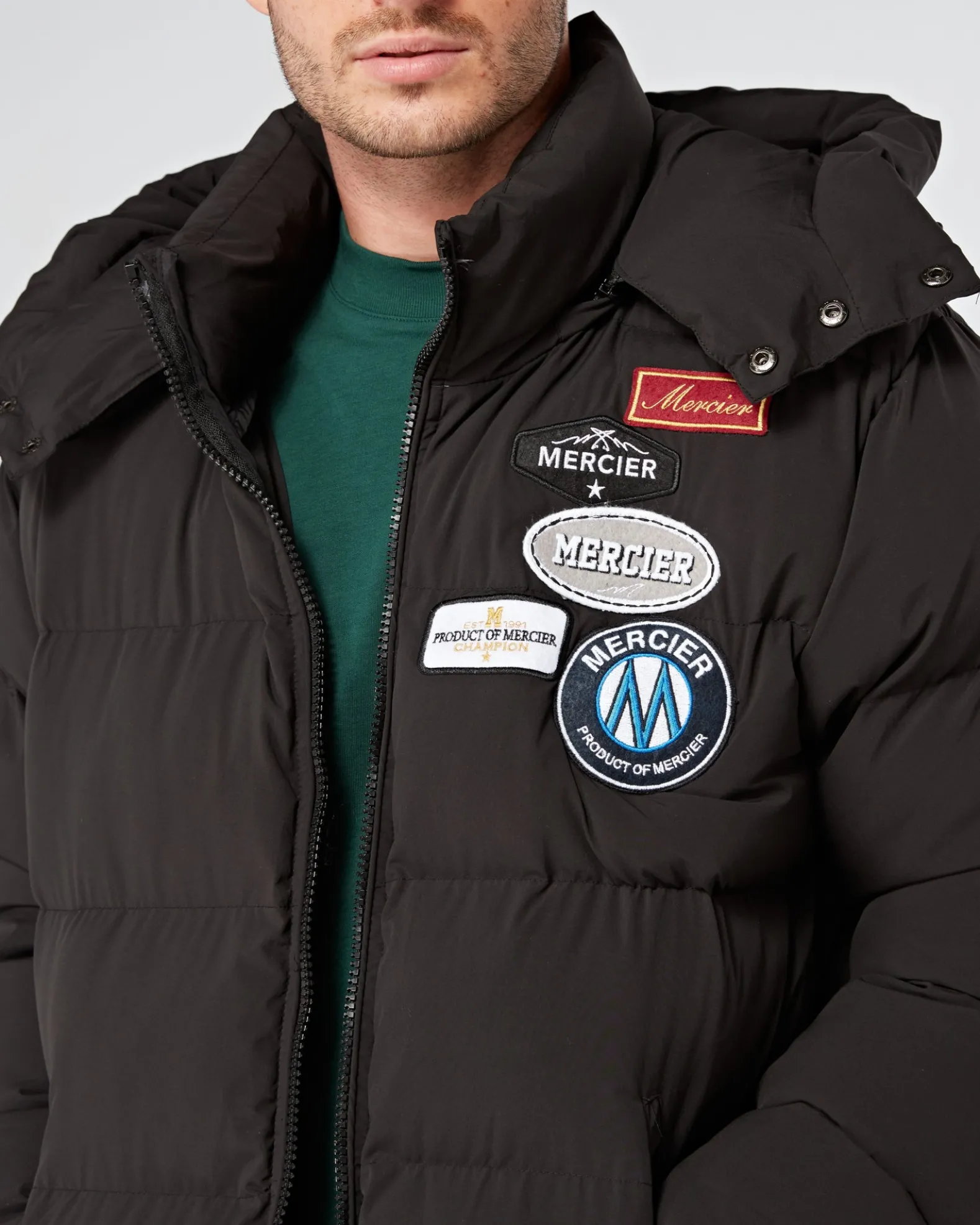 Black OG Badge Puffer Jacket