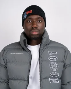 Black OG Badge Ribbed Beanie