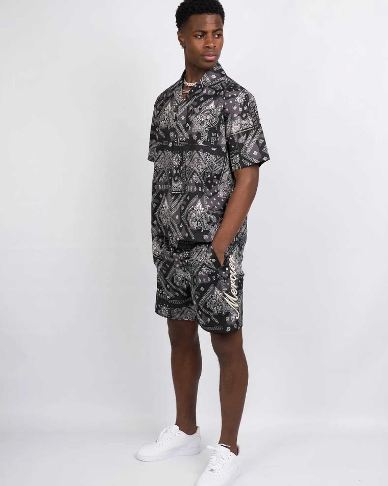 Black Paisley Resort Shirt