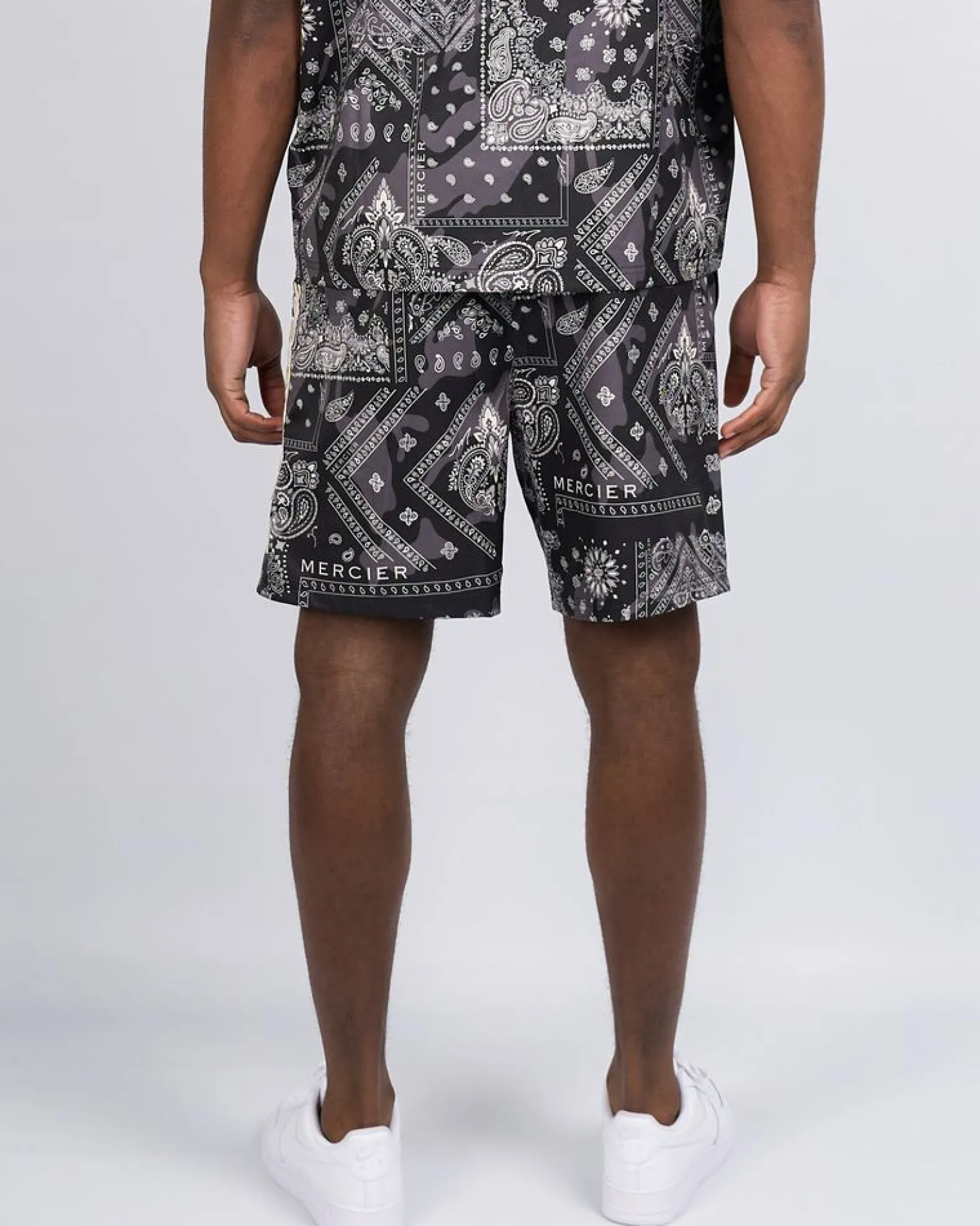 Black Paisley Resort Shorts
