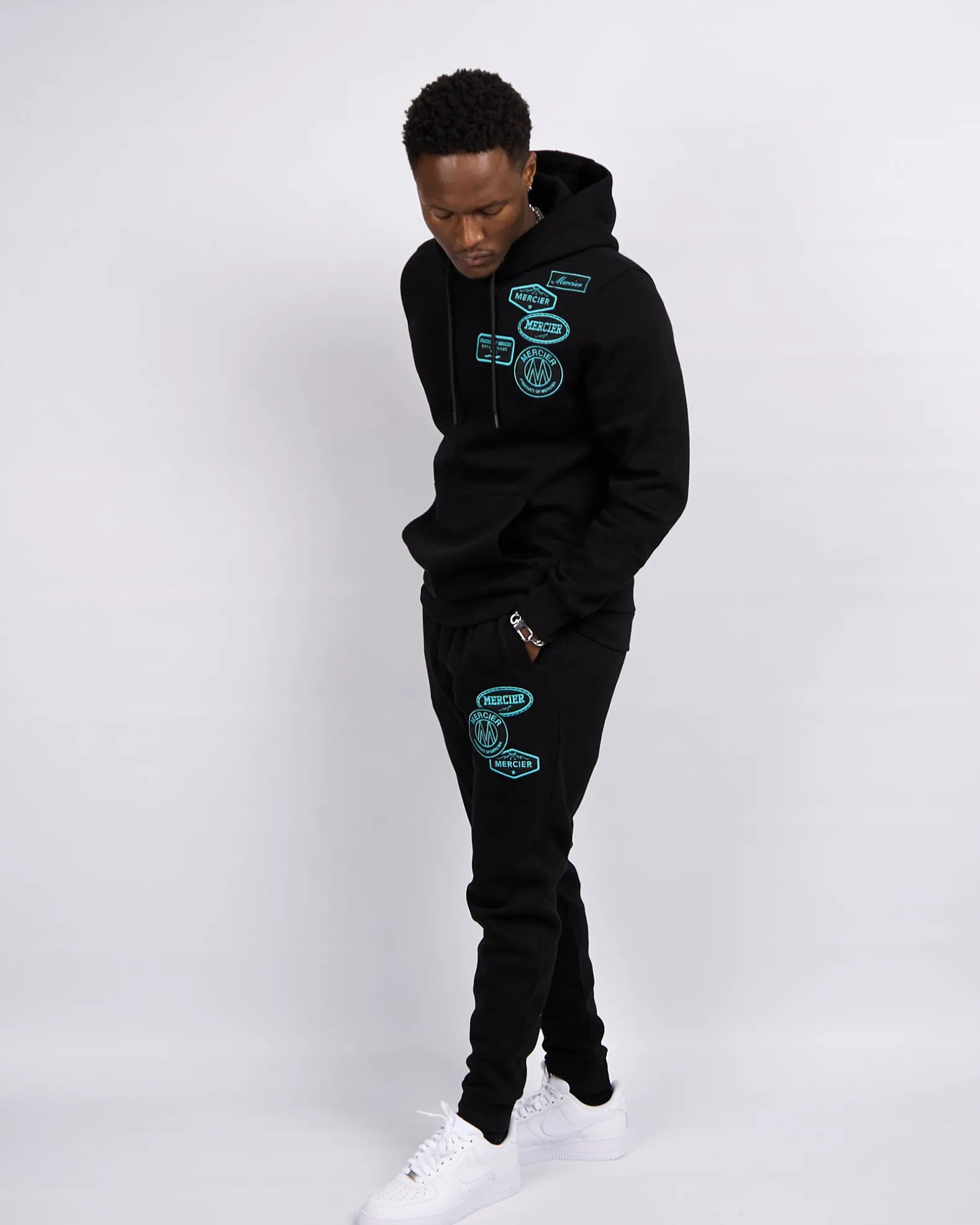 Black Tiffany OG Badge Joggers