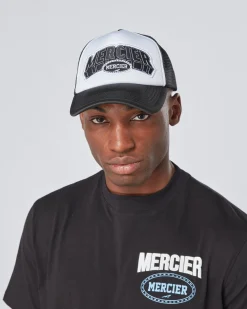 Black White Court Foam Trucker