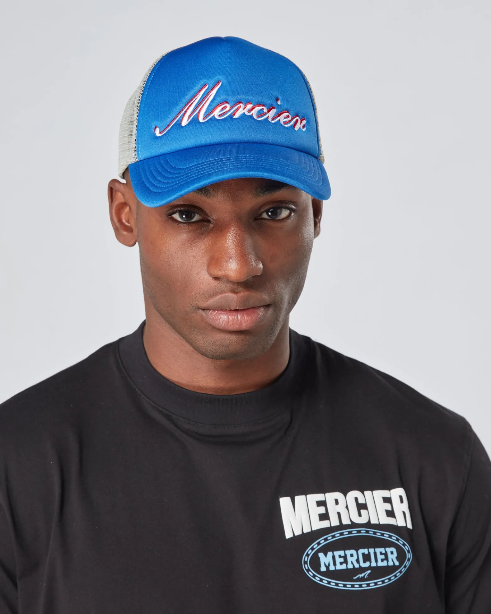 Blue Grey Signature Foam Trucker