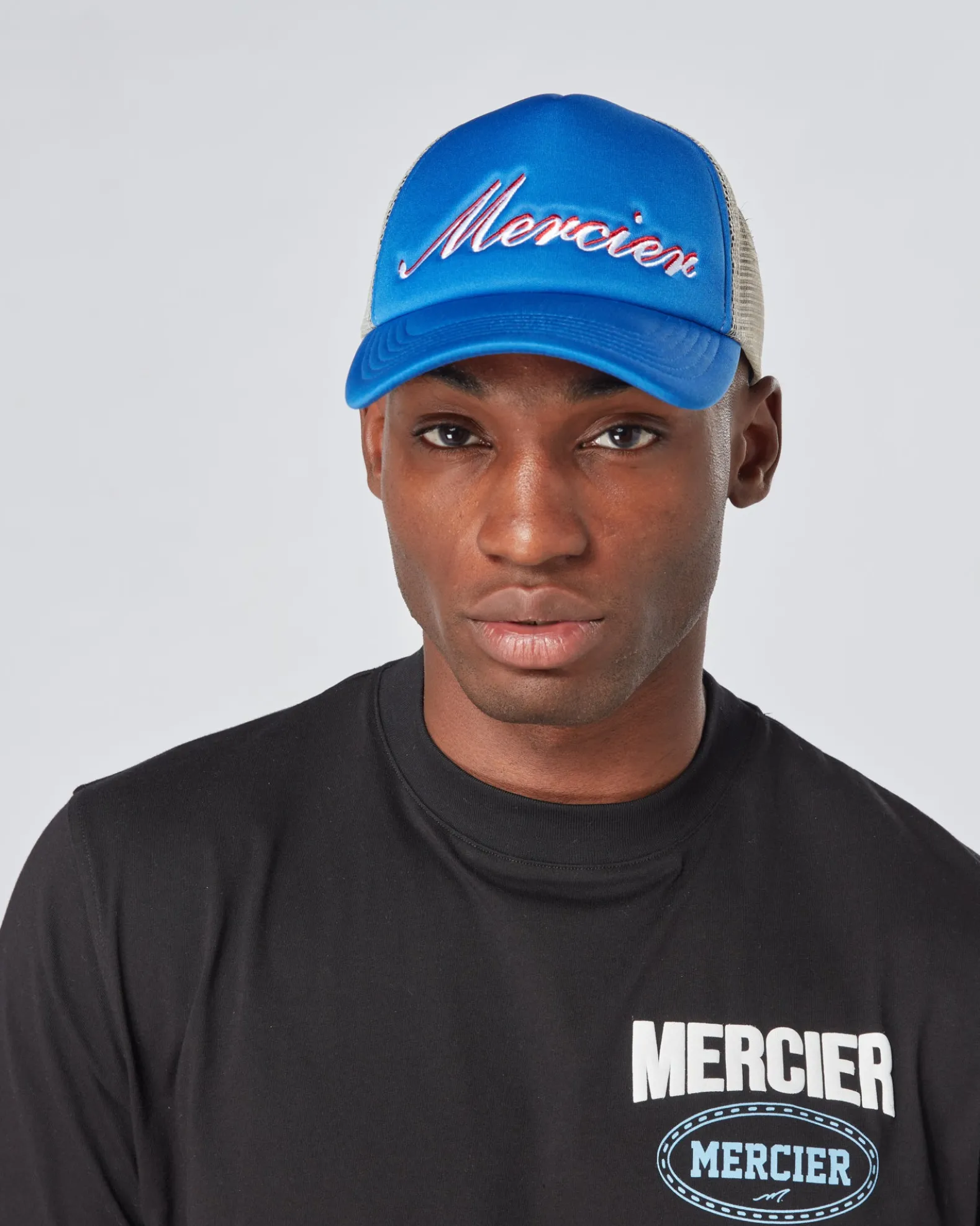Blue Grey Signature Foam Trucker