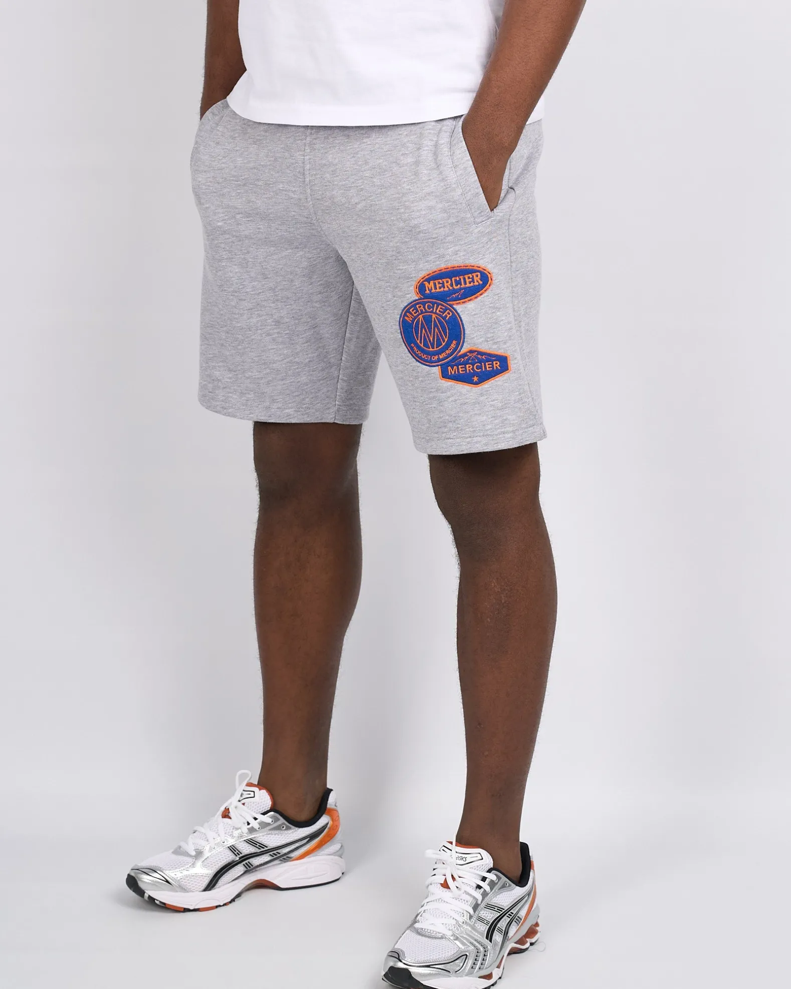 Grey Marl Contrast OG Badge Shorts