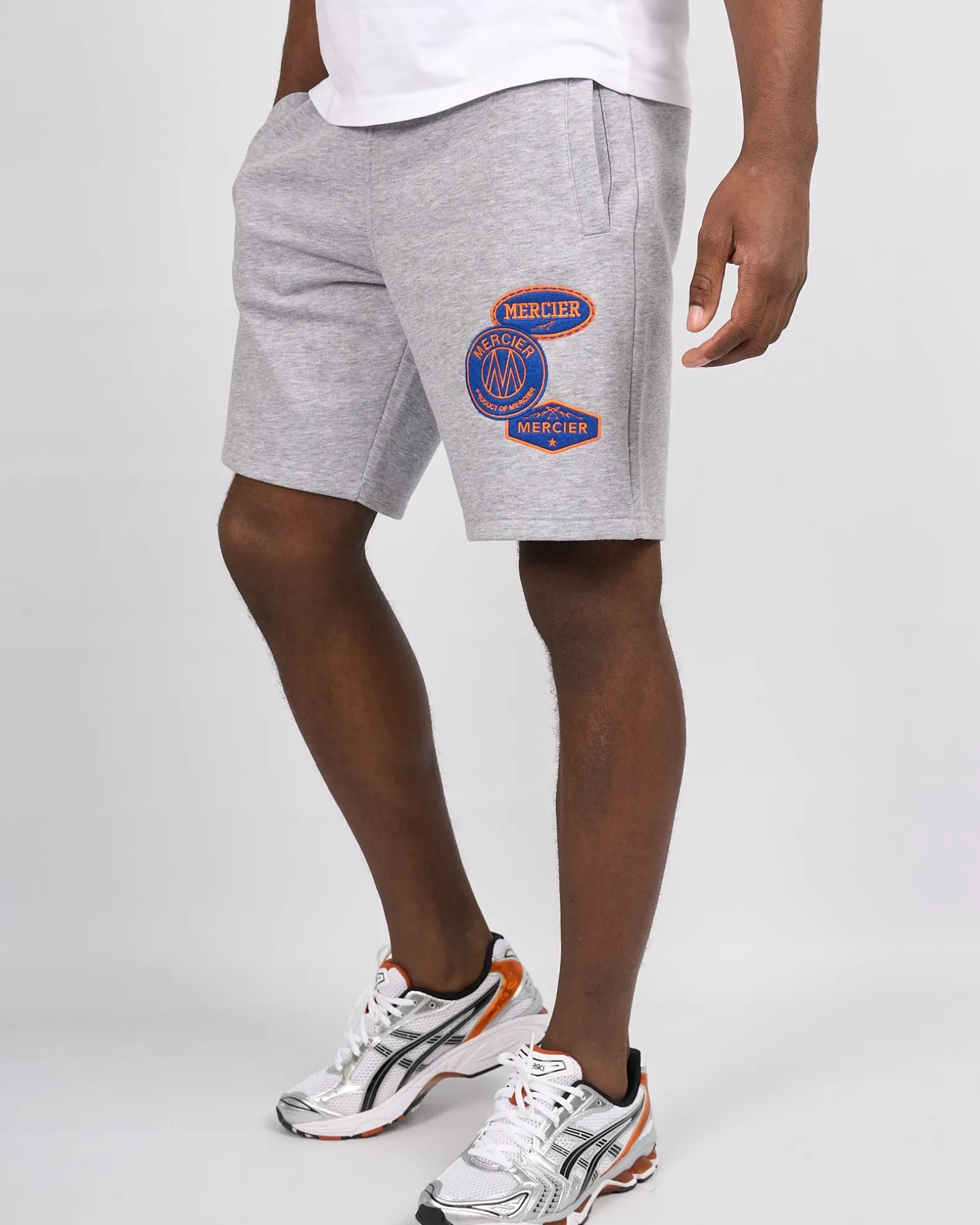 Grey Marl Contrast OG Badge Shorts