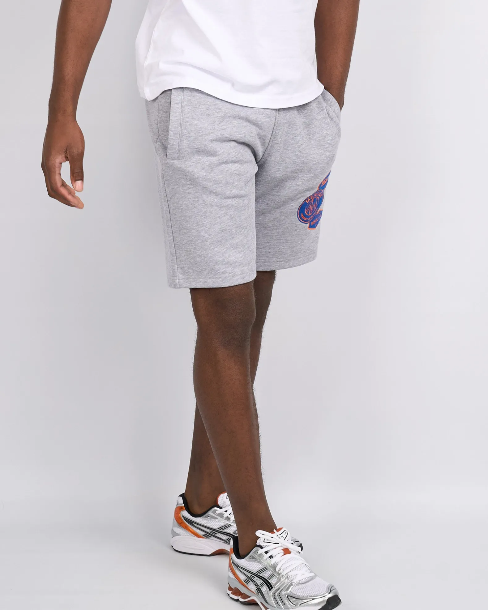 Grey Marl Contrast OG Badge Shorts