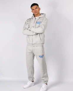 Grey Marl Maison De Mercier Zip Hood