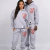 Grey Marl Mercier Heart Joggers