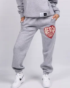 Grey Marl Mercier Heart Joggers