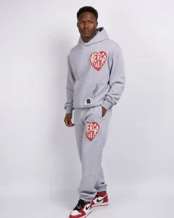 Grey Marl Mercier Heart Joggers