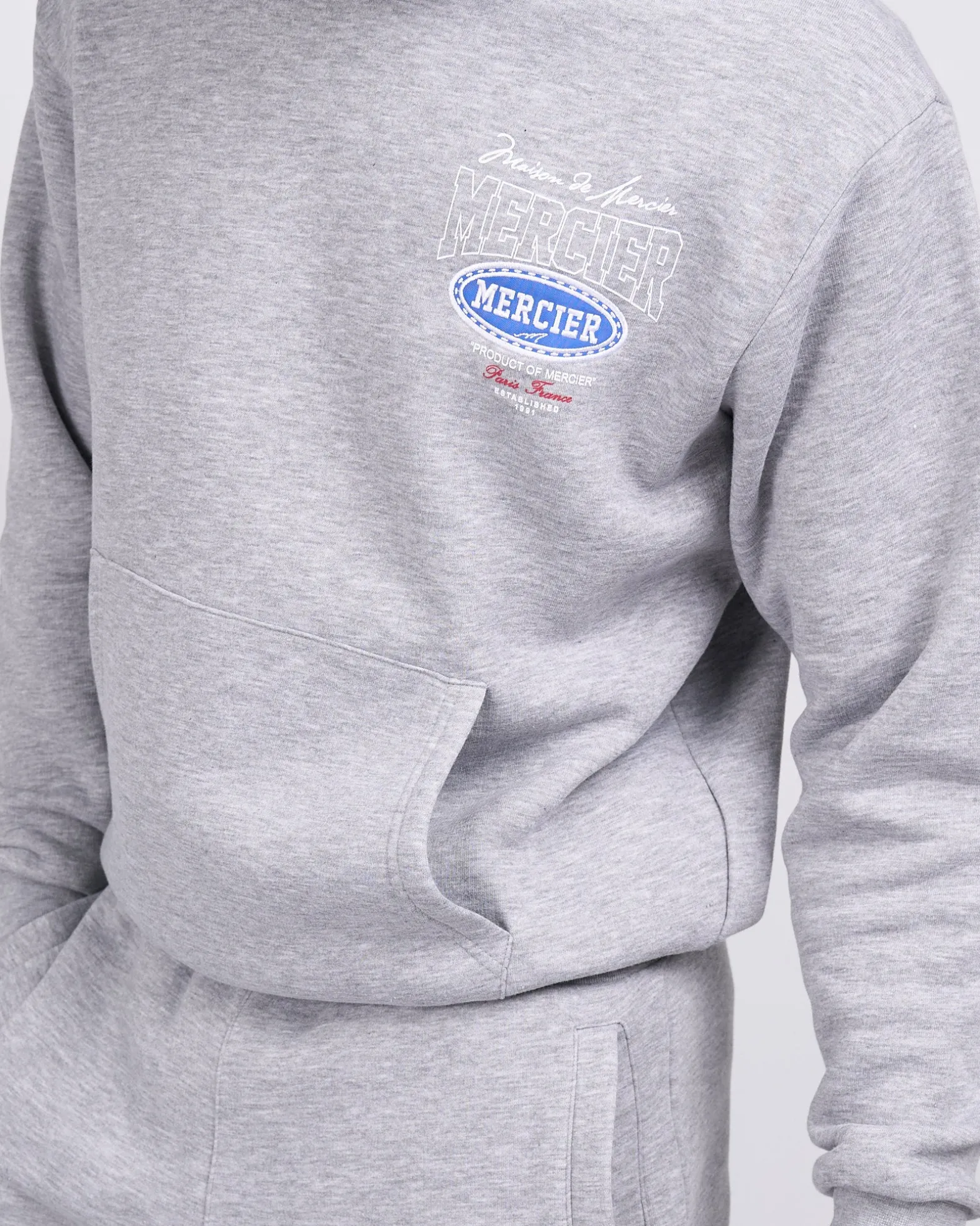 Grey Marl Multi Tour Hoodie